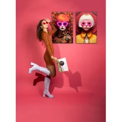 KARE Design Tableau encadré LED Fancy Blonde Lady 120x80cm><noscript><img width=