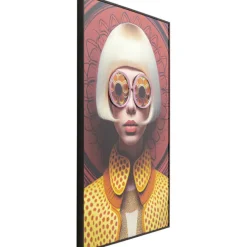 KARE Design Tableau encadré LED Fancy Blonde Lady 120x80cm><noscript><img width=