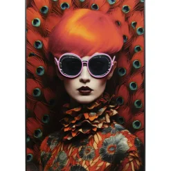 KARE Design Tableau encadré LED Fancy Red Lady 120x80cm><noscript><img width=