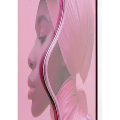 KARE Design Tableau encadré LED Pink Woman 80x80cm><noscript><img width=