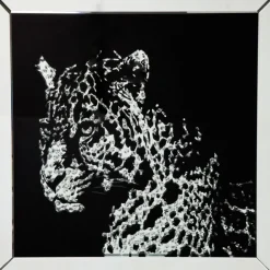 KARE Design Tableau encadré Miroir Leopard 80x80cm> Accessoires