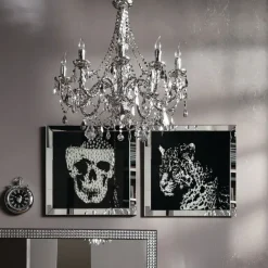 KARE Design Tableau encadré Miroir Leopard 80x80cm> Accessoires