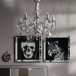 KARE Design Tableau encadré Mirror Skull 100x100cm><noscript><img width=