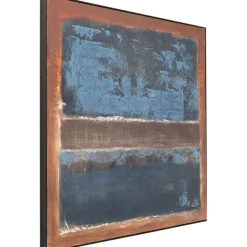 KARE Design Tableau encadré Silence bleu 120x120cm> Accessoires