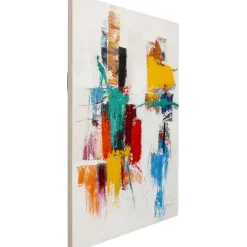 KARE Design Tableau sur toile Be Happy 150x120cm><noscript><img width=