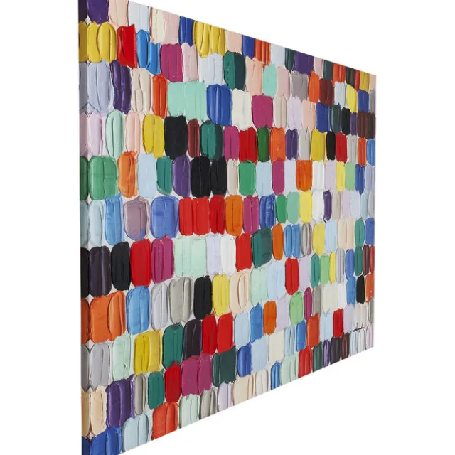 KARE Design Tableau sur toile Colorful Dots 200x140cm> Accessoires