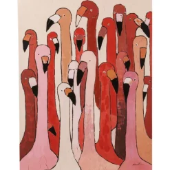 KARE Design Tableau sur toile Flamingo Meeting 90x120cm> Accessoires