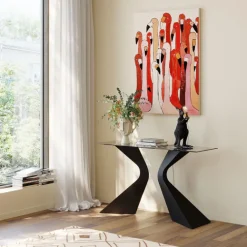 KARE Design Tableau sur toile Flamingo Meeting 90x120cm><noscript><img width=