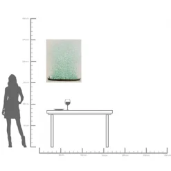 KARE Design Tableau sur toile Flower Boat beige vert 80x100cm><noscript><img width=