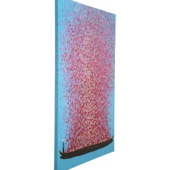KARE Design Tableau sur toile Flower Boat bleu-fuchsia 120x160><noscript><img width=