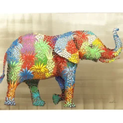 KARE Design Tableau sur toile Flower Elefant 120x90cm> Accessoires