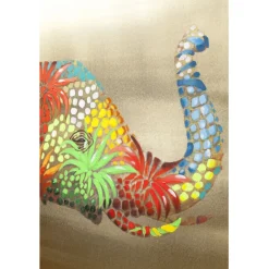 KARE Design Tableau sur toile Flower Elefant 120x90cm><noscript><img width=