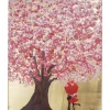 KARE Design Tableau sur toile Flower Couple doré-fuchsia80x100> Accessoires