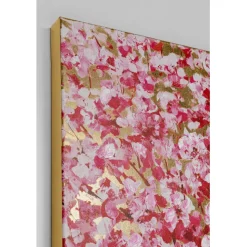KARE Design Tableau sur toile Flower Couple doré-fuchsia80x100><noscript><img width=