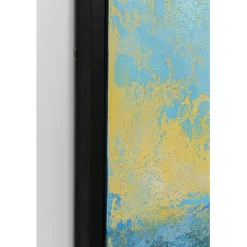 KARE Design Tableau sur toile Jardin bleu 125x215cm><noscript><img width=
