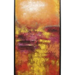 KARE Design Tableau sur toile Jardin rouge 125x215cm> Accessoires
