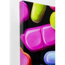 KARE Design Tableau sur toile Pastilla colore 70x140cm><noscript><img width=