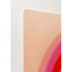 KARE Design Tableau sur toile Tendency Circle rose 120x120cm><noscript><img width=
