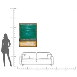 KARE Design Tableau sur toile Vista vert 90x120cm><noscript><img width=