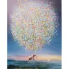 KARE Design Tableau sur toîle Flying Elephant At Night 120x160> Accessoires