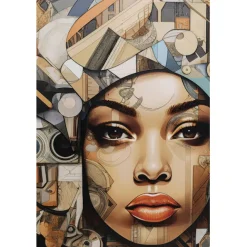 KARE Design Tableau verre 3D Art Geo Women 120x120cm><noscript><img width=