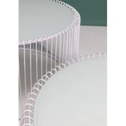 KARE Design Tables basses Wire blanches (set de 2)><noscript><img width=