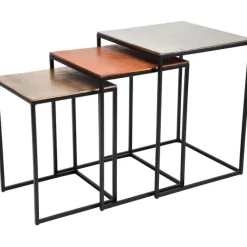 KARE Design Tables d appoint Loft Square Vintage (jeu de 3) 41> Meubles
