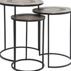 KARE Design Tables d appoint Marrakesh Ø48cm (3/Set)> Meubles