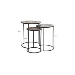 KARE Design Tables d appoint Marrakesh Ø48cm (3/Set)><noscript><img width=