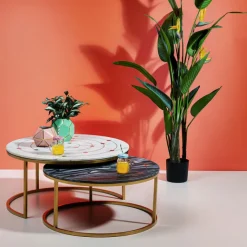 KARE Design Tables d appoint Mystic rond (jeu de 2)><noscript><img width=