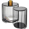 KARE Design Tables d appoint Wire Cut Out noir (2/Set)> Meubles
