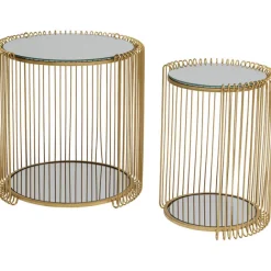 KARE Design Tables d appoint Wire Double laiton (2/Set)><noscript><img width=