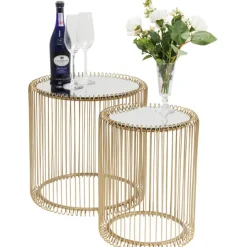 KARE Design Tables d appoint Wire laiton (2/Set)> Meubles