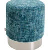 KARE Design Tabouret Berry High silver bleu Ø39cm> Meubles