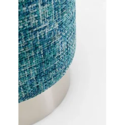 KARE Design Tabouret Berry High silver bleu Ø39cm><noscript><img width=