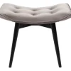 KARE Design Tabouret Black Vicky velours gris 46x59cm> Meubles