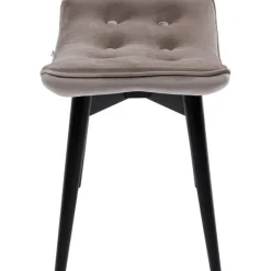 KARE Design Tabouret Black Vicky velours gris 46x59cm><noscript><img width=