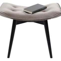 KARE Design Tabouret Black Vicky velours gris 46x59cm><noscript><img width=