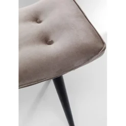 KARE Design Tabouret Black Vicky velours gris 46x59cm><noscript><img width=