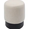 KARE Design Tabouret Cherry crème-noir Ø36cm> Meubles