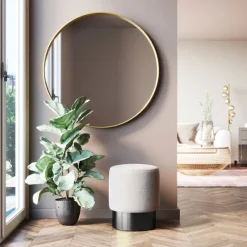 KARE Design Tabouret Cherry crème-noir Ø36cm> Meubles