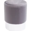 KARE Design Tabouret Cherry gris clair silver Ø35cm> Meubles
