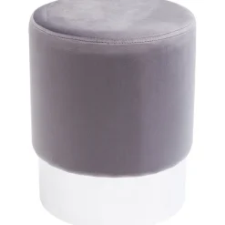 KARE Design Tabouret Cherry gris clair silver Ø35cm> Meubles