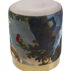 KARE Design Tabouret Cherry Parrot laiton Ø32cm><noscript><img width=