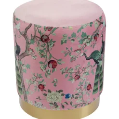 KARE Design Tabouret Cherry Peacock laiton Ø32cm><noscript><img width=