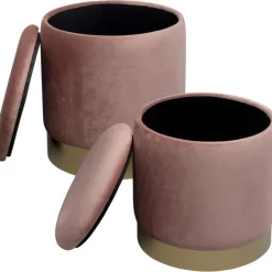 KARE Design Tabouret Cherry Storage rose - laiton (2/Set)><noscript><img width=