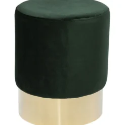 KARE Design Tabouret Cherry vert laiton Ø35cm> Meubles