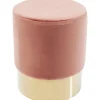 KARE Design Tabouret Cherry vieux rose laiton Ø35cm> Meubles