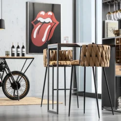 KARE Design Tabouret de bar Cheerio jaune><noscript><img width=