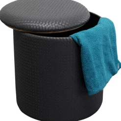 KARE Design Tabouret enezia Storage anthracite Ø40cm><noscript><img width=